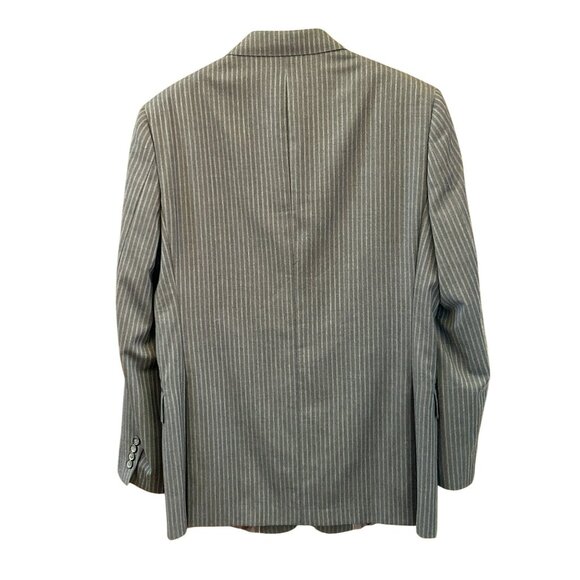 Brooks Brothers Men's 346 Regent Fit Gray Pinstripe Wool Suit Jacket Blazer 43L - Picture 4 of 8